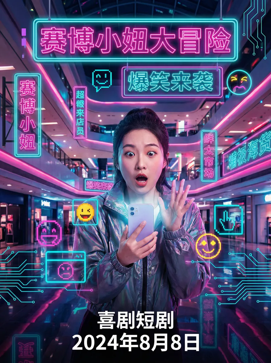 2012 在线 搞笑喜剧短剧 - 赛博小妞大冒险海报